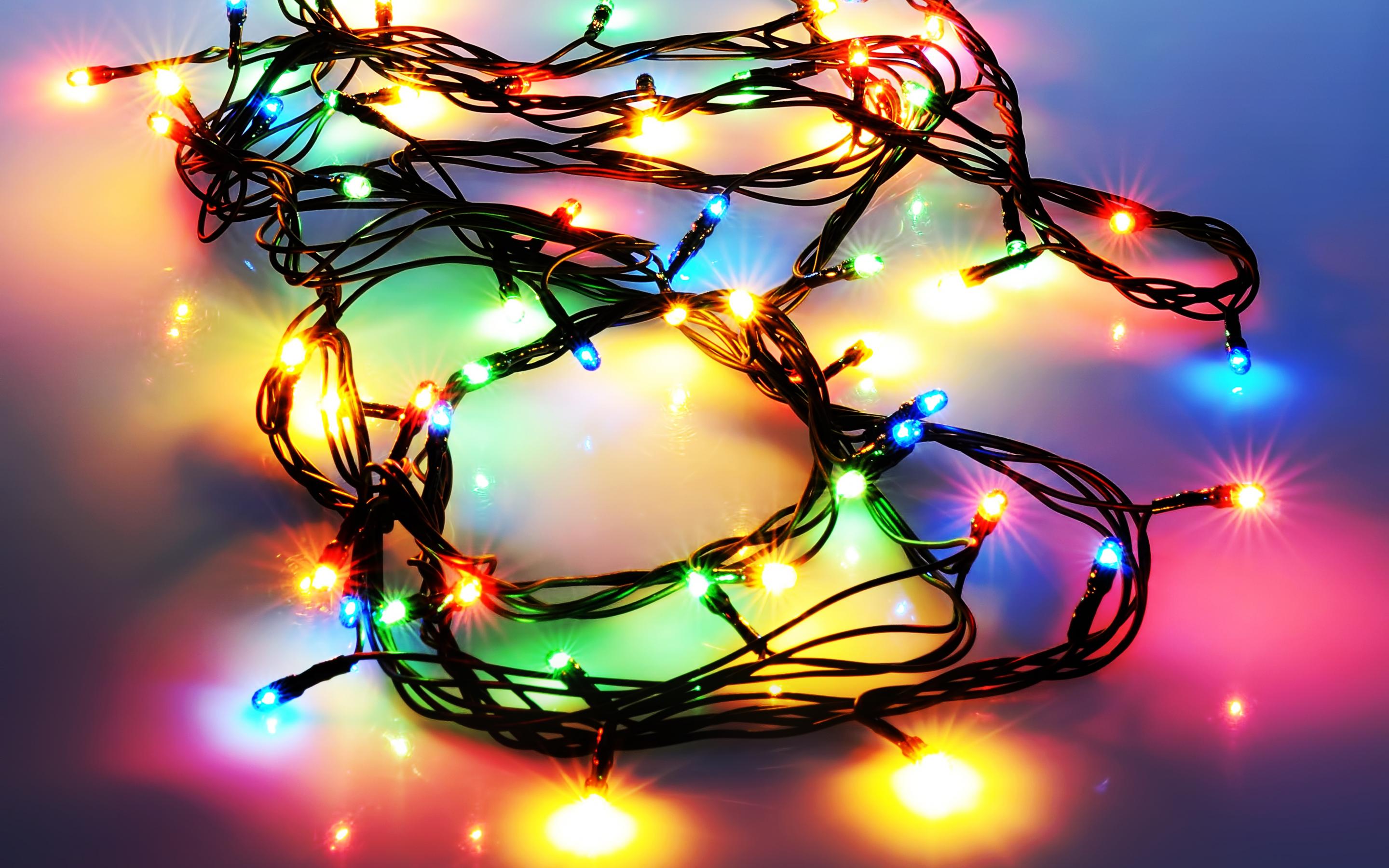 Download Christmas Lights Holiday Christmas HD Wallpaper