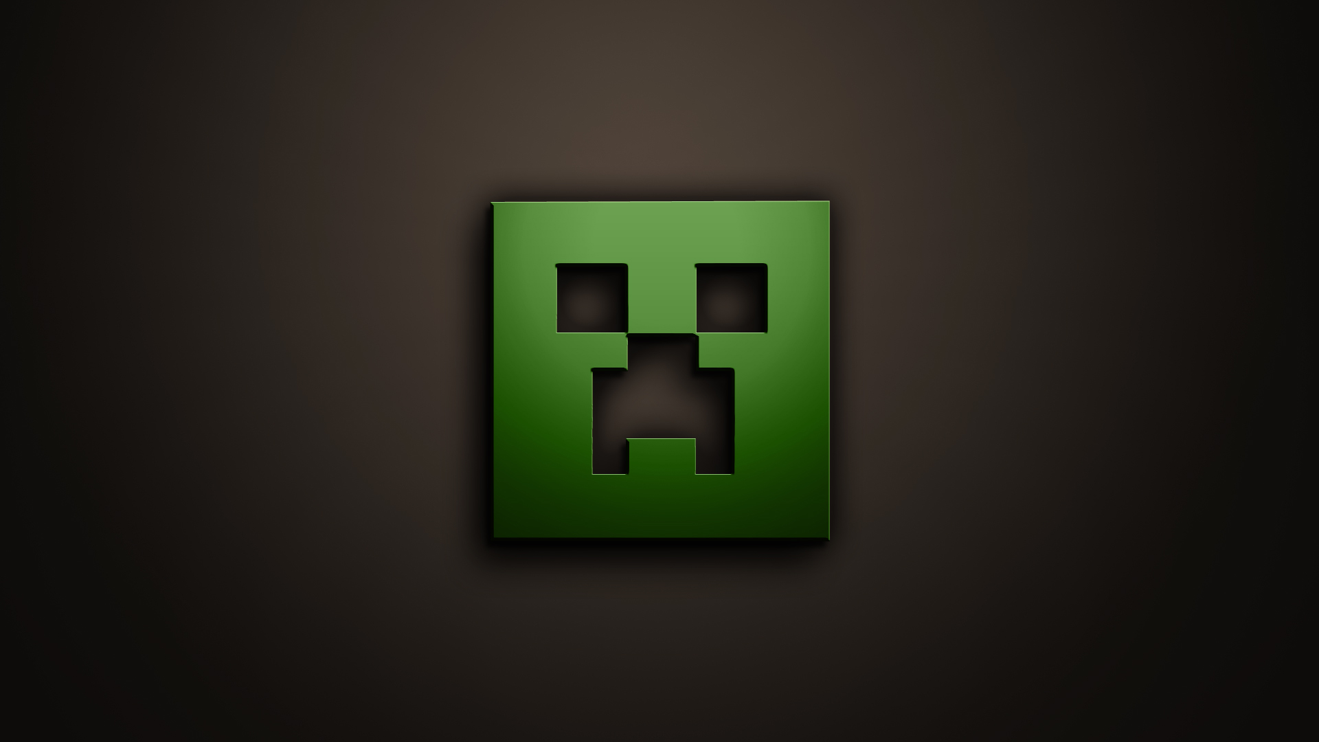 Download Black Minecraft Creeper Face Wallpaper