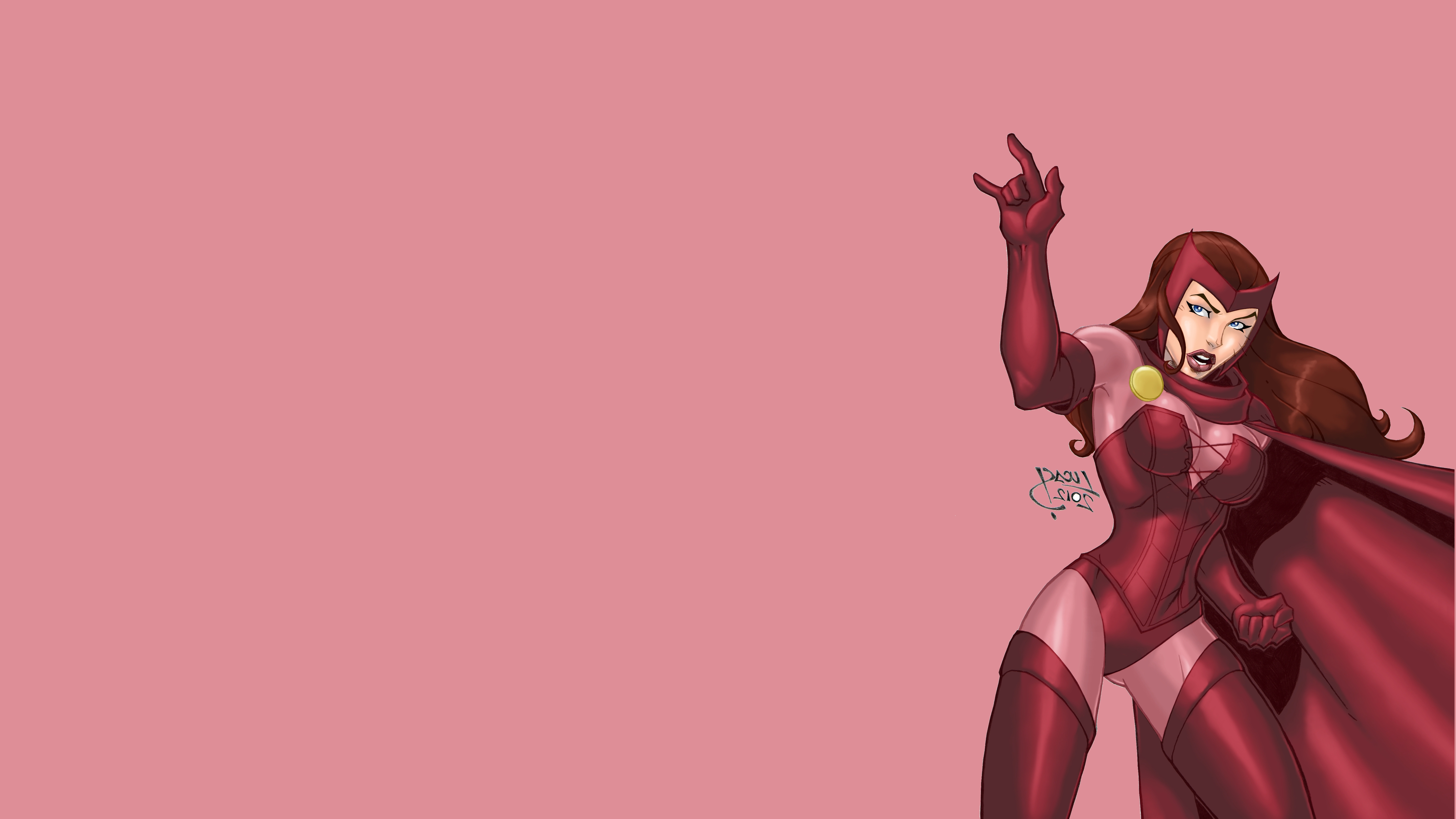 Wanda Maximoff 4k Artwork Wallpapers by guttoroch on DeviantArt