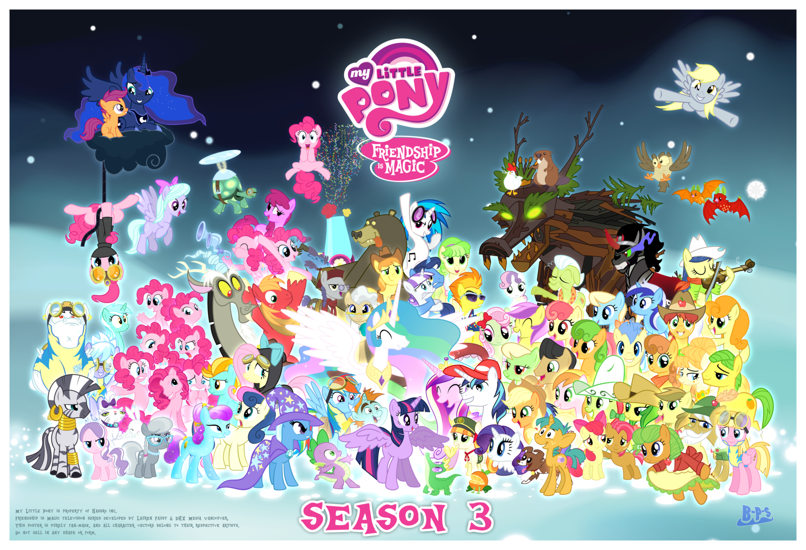 TV Show My Little Pony: Friendship is Magic Wallpaper by Blue-Paint-Sea