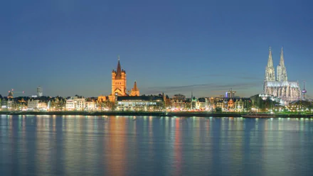 cathedral night man made Cologne HD Desktop Wallpaper | Background Image