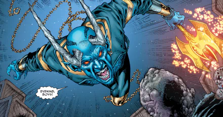 Comic Blue Devil HD Desktop Wallpaper | Background Image