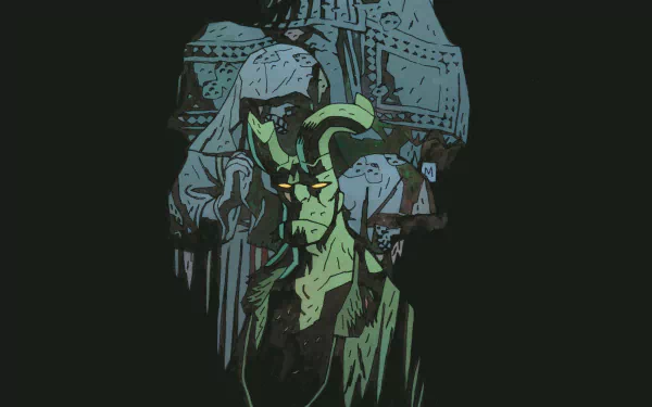 Comic Hellboy HD Desktop Wallpaper | Background Image