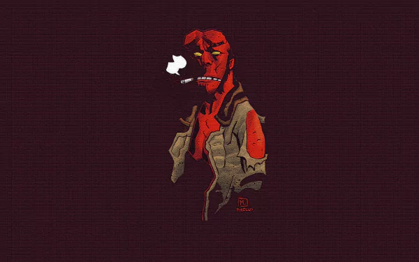 Comic Hellboy HD Desktop Wallpaper | Background Image