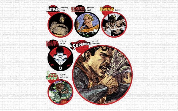 Comics Collage Superman Batman Hawkman Deadman Green Lantern Kamandi HD Wallpaper | Background Image