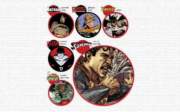 Kamandi (DC Comics) Green Lantern Deadman (DC Comics) Hawkman (DC Comics) Batman Superman Comic collage HD Desktop Wallpaper | Background Image