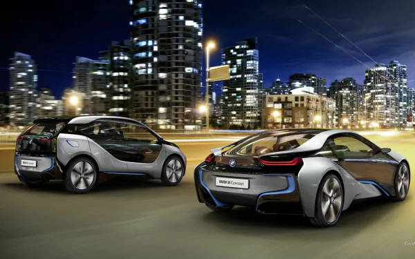car silver car BMW i8 BMW i3 vehicle BMW HD Desktop Wallpaper | Background Image