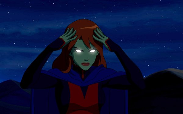 TV Show Young Justice Miss Martian Glowing Eyes M'gann M'orzz HD Wallpaper | Background Image