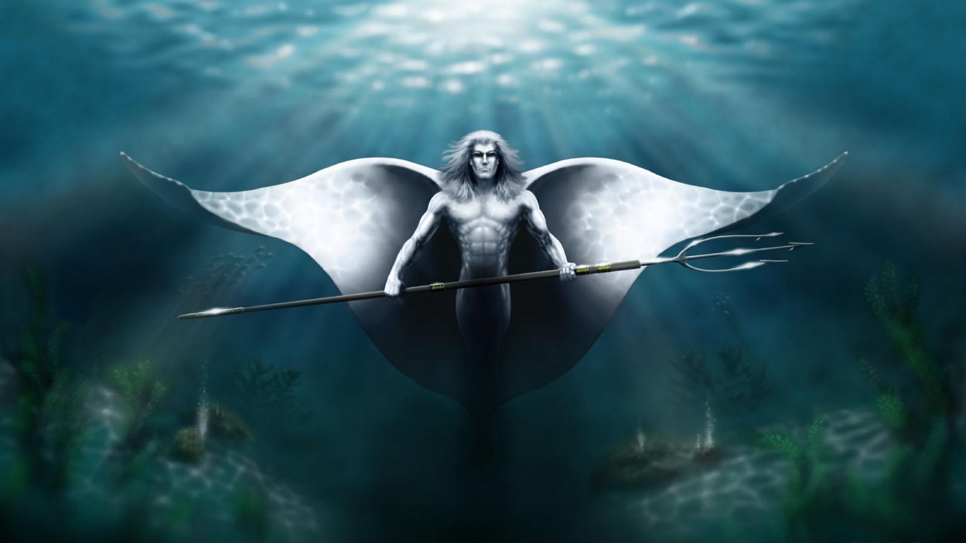Fantasy Poseidon HD Wallpaper by Tom Gehrke