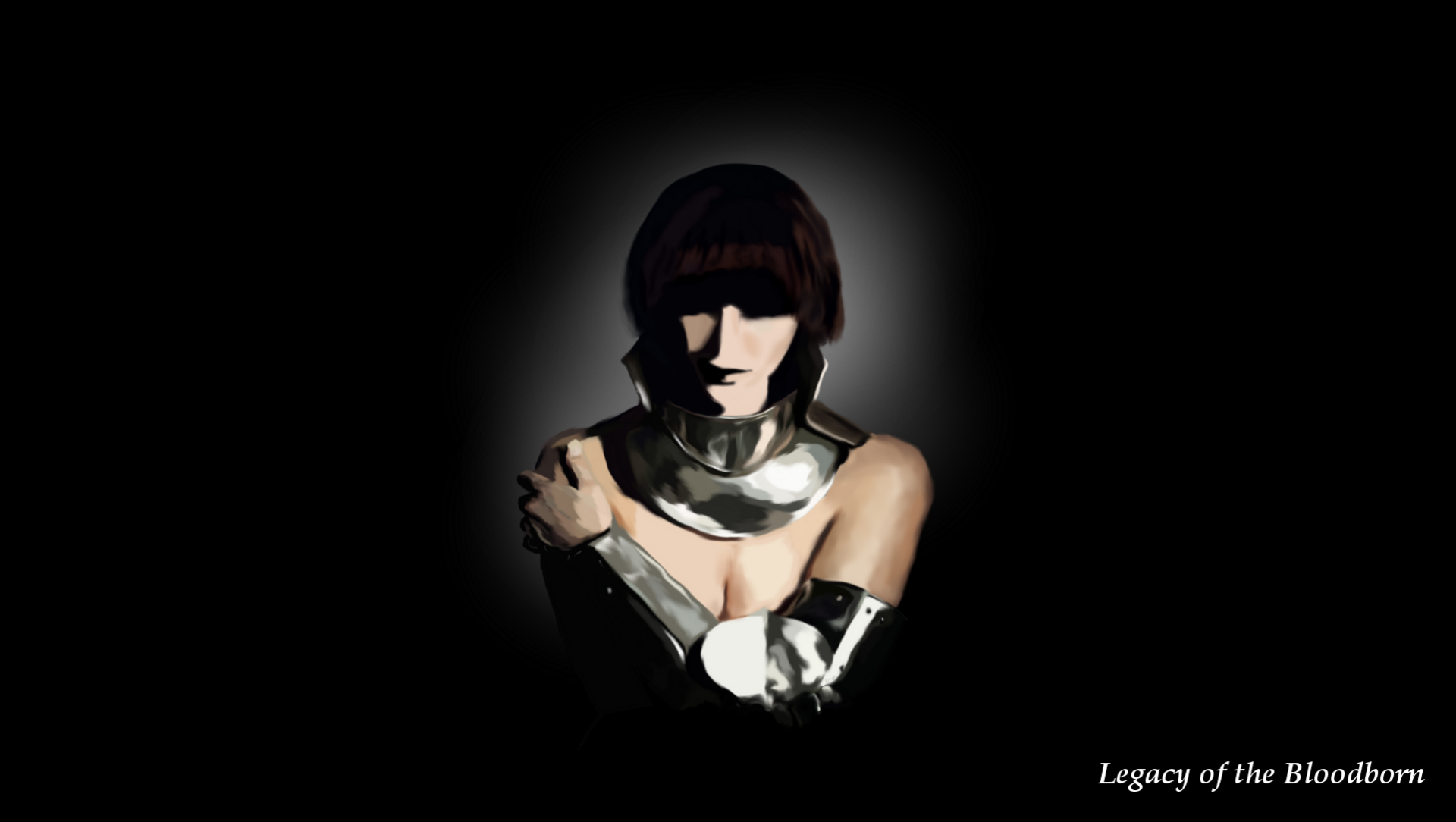 Woman in Shadowed Armor by max_cooper