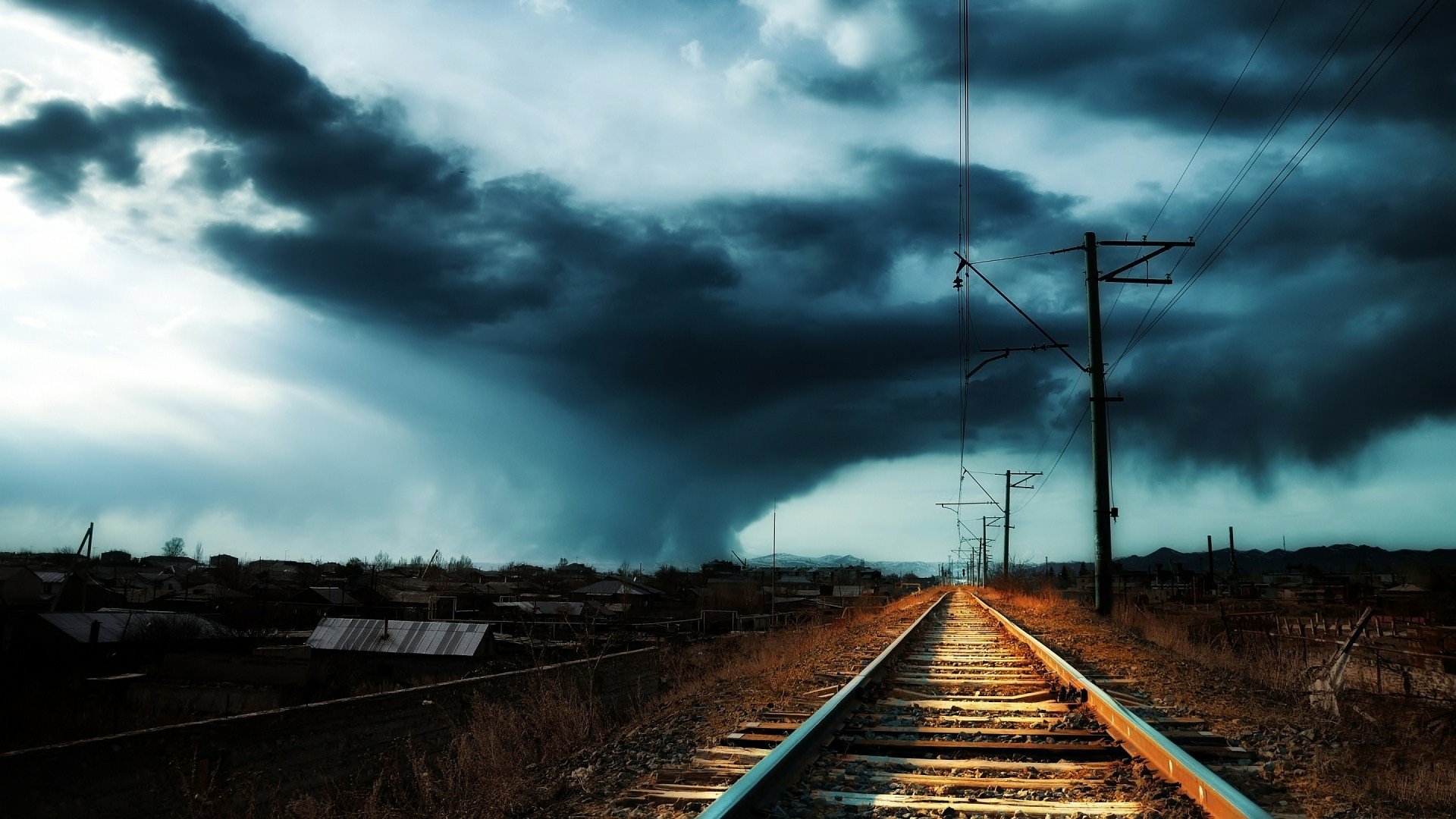 Download Man Made Railroad HD Wallpaper | 1920x1080 | Wallpaper Abyss