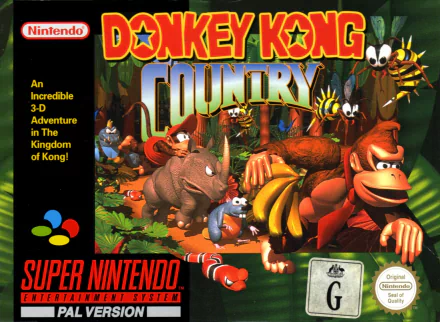 HD desktop wallpaper of Donkey Kong Country featuring Donkey Kong and Diddy Kong in a dynamic jungle setting.