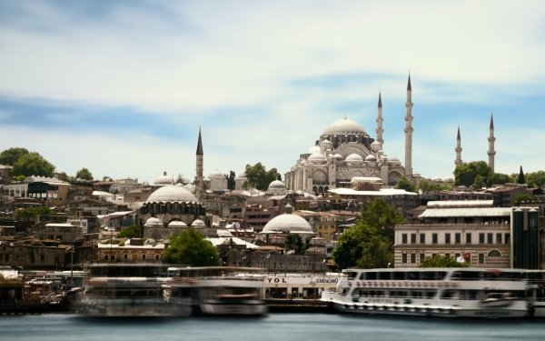 Man Made Istanbul Cities Turkey Mosque Building HD Wallpaper | Background Image
