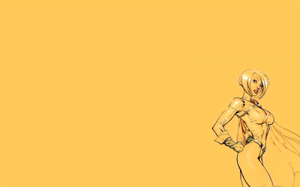 Comic Power Girl HD Desktop Wallpaper | Background Image