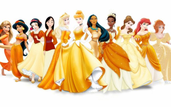 Movie Disney Disney Princess Rapunzel Ariel Aurora Snow White Cinderella Belle Pocahontas Princess Jasmine Tiana HD Wallpaper | Background Image