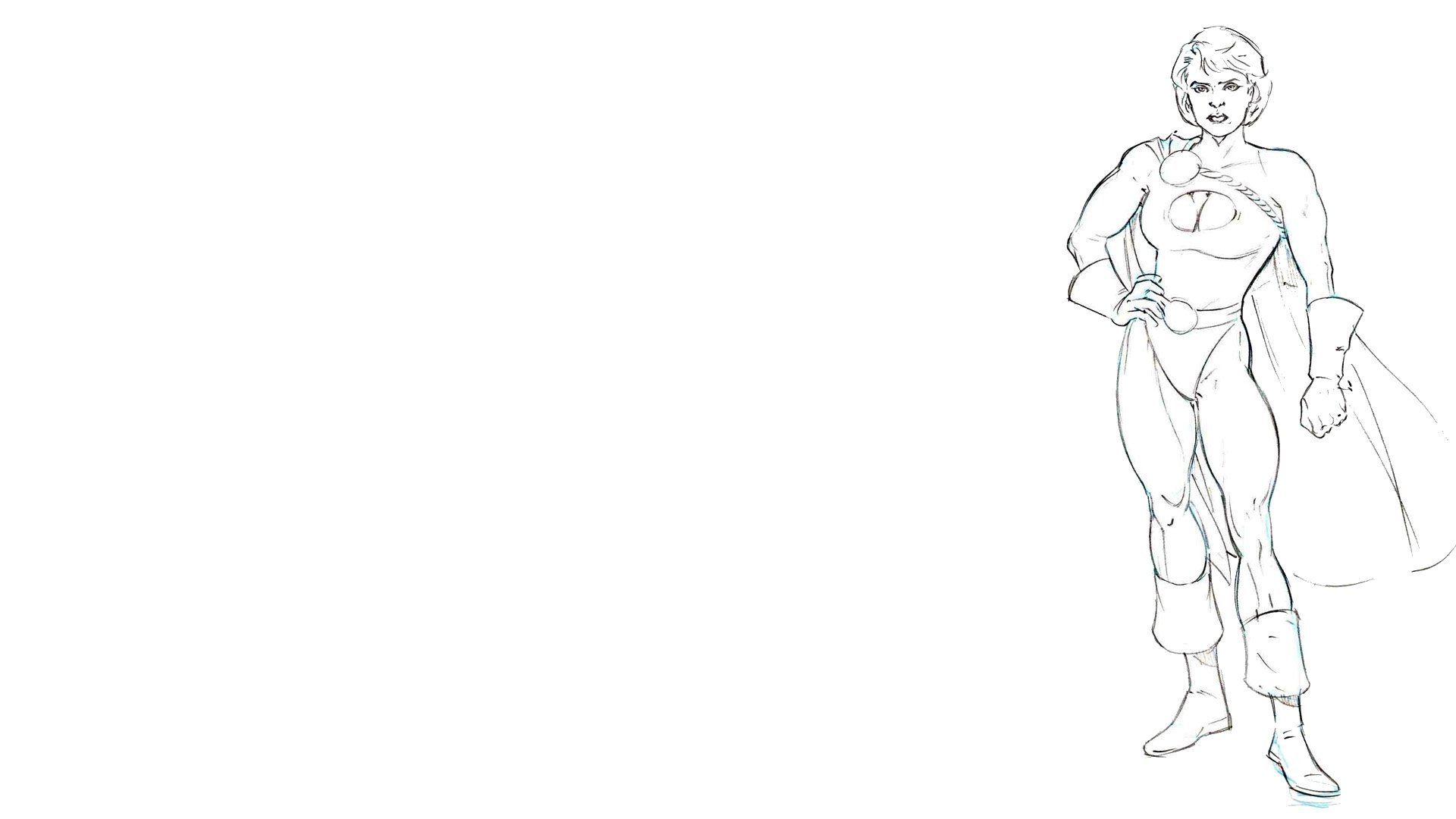 Download Comic Power Girl HD Wallpaper