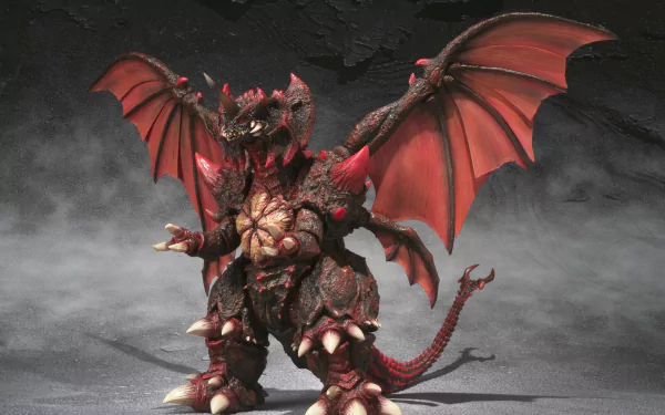 HD desktop wallpaper featuring Destroyah from Godzilla in a dramatic pose, inspired by the movie Godzilla vs. Destoroyah.