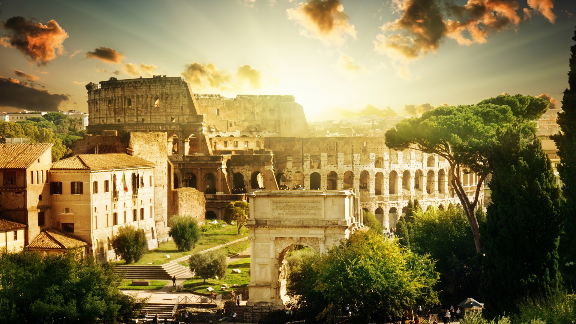 Man Made Colosseum HD Wallpaper | Background Image