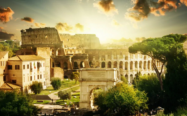 man made Colosseum HD Desktop Wallpaper | Background Image