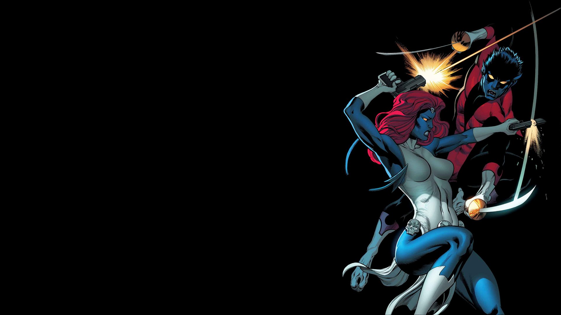 Download Nightcrawler (Marvel Comics) Mystique (Marvel Comics) Comic X-Men HD Wallpaper