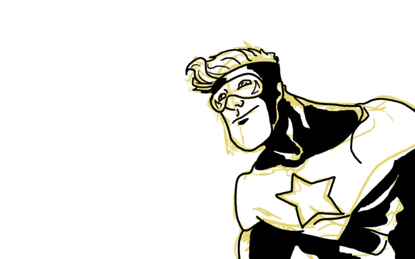 Comic Booster Gold HD Desktop Wallpaper | Background Image