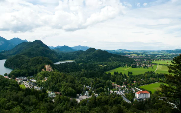 Germany man made Hohenschwangau Castle HD Desktop Wallpaper | Background Image