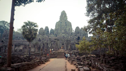 religious Angkor Thom HD Desktop Wallpaper | Background Image