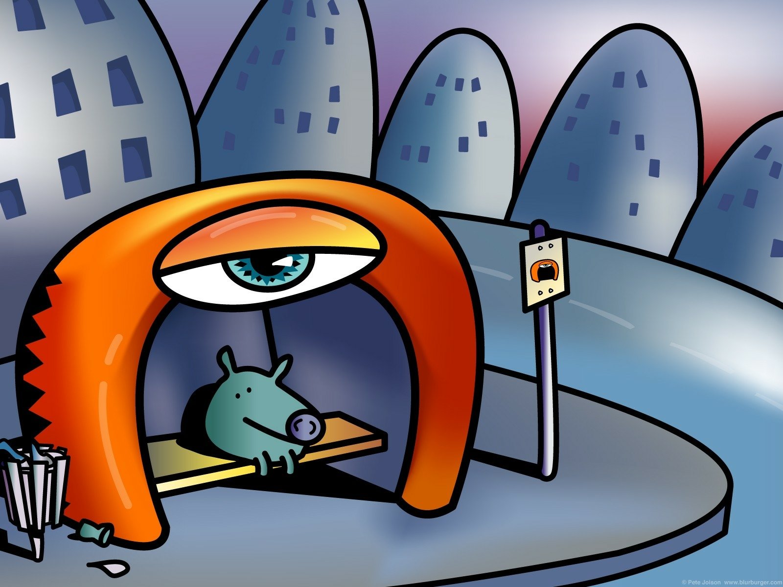 Download Artistic Blurburger Wallpaper