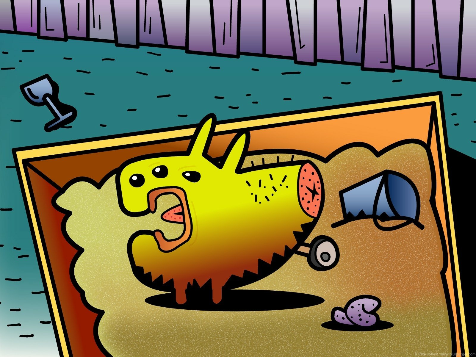 Download Artistic Blurburger Wallpaper