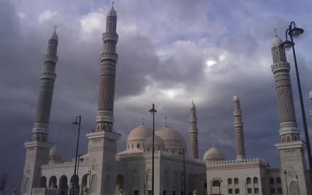 religious Al Saleh Mosque HD Desktop Wallpaper | Background Image