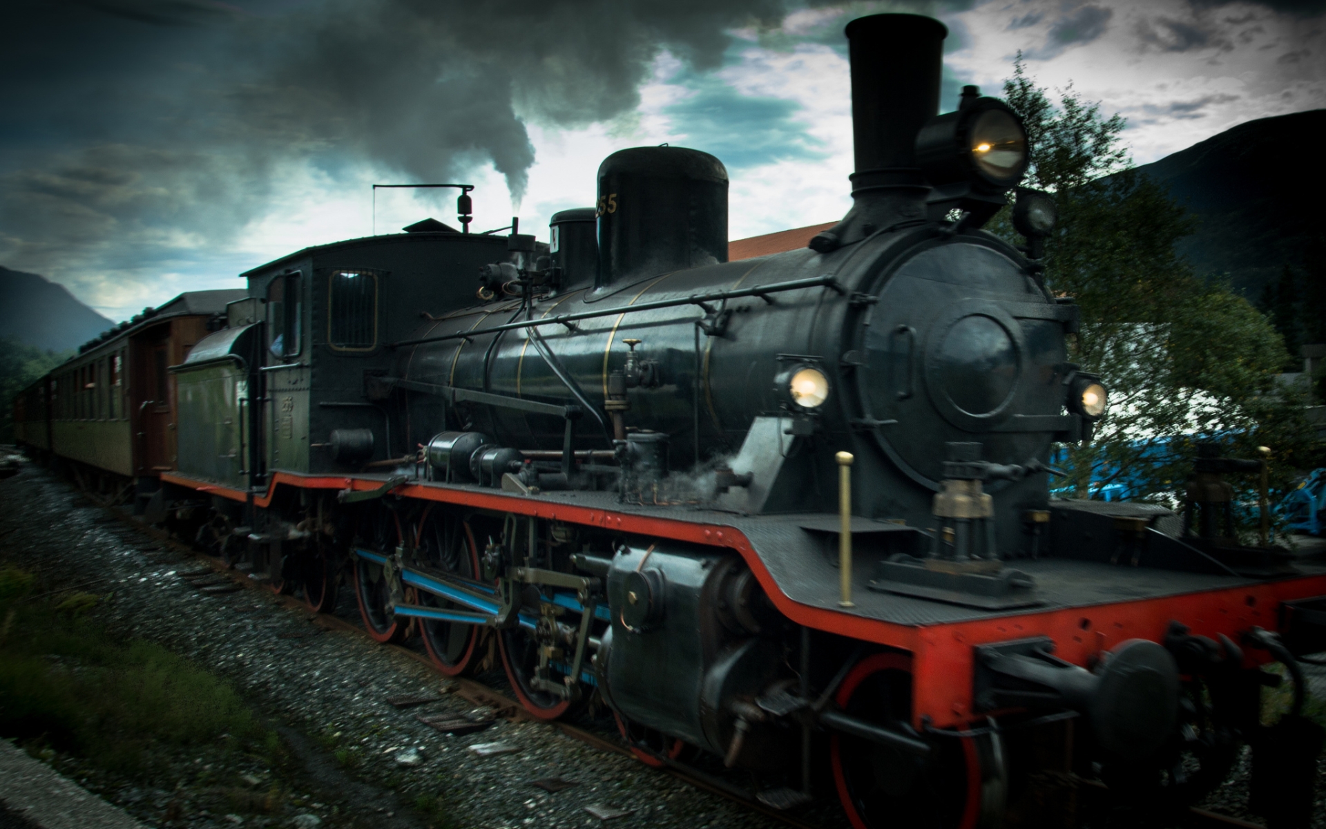 Vintage Steam Train Wallpaper