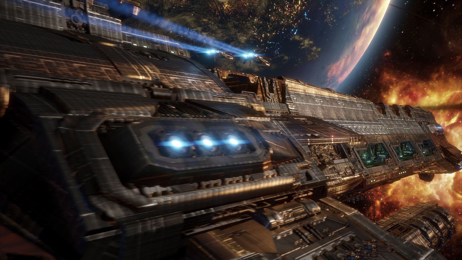 Download Sci Fi Spaceship 4k Ultra HD Wallpaper