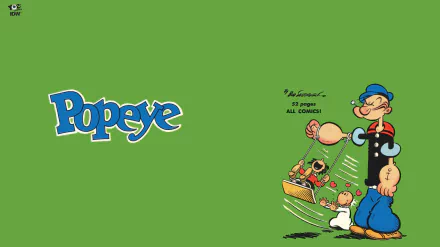 Comic Popeye HD Desktop Wallpaper | Background Image
