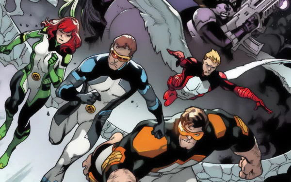 Jean Grey X-Men Angel (Marvel Comics) Warren Worthington III Cyclops (Marvel Comics) Comic Amazing X-Men HD Desktop Wallpaper | Background Image