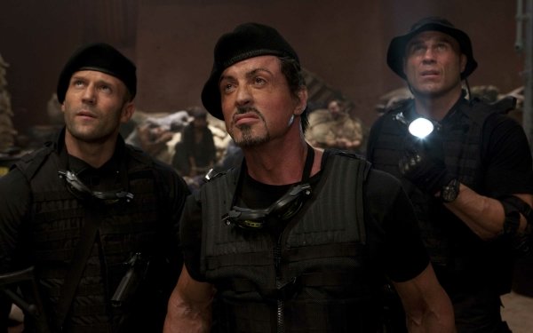 Movie The Expendables Sylvester Stallone Barney Ross Lee Christmas Jason Statham Toll Road Randy Couture HD Wallpaper | Background Image