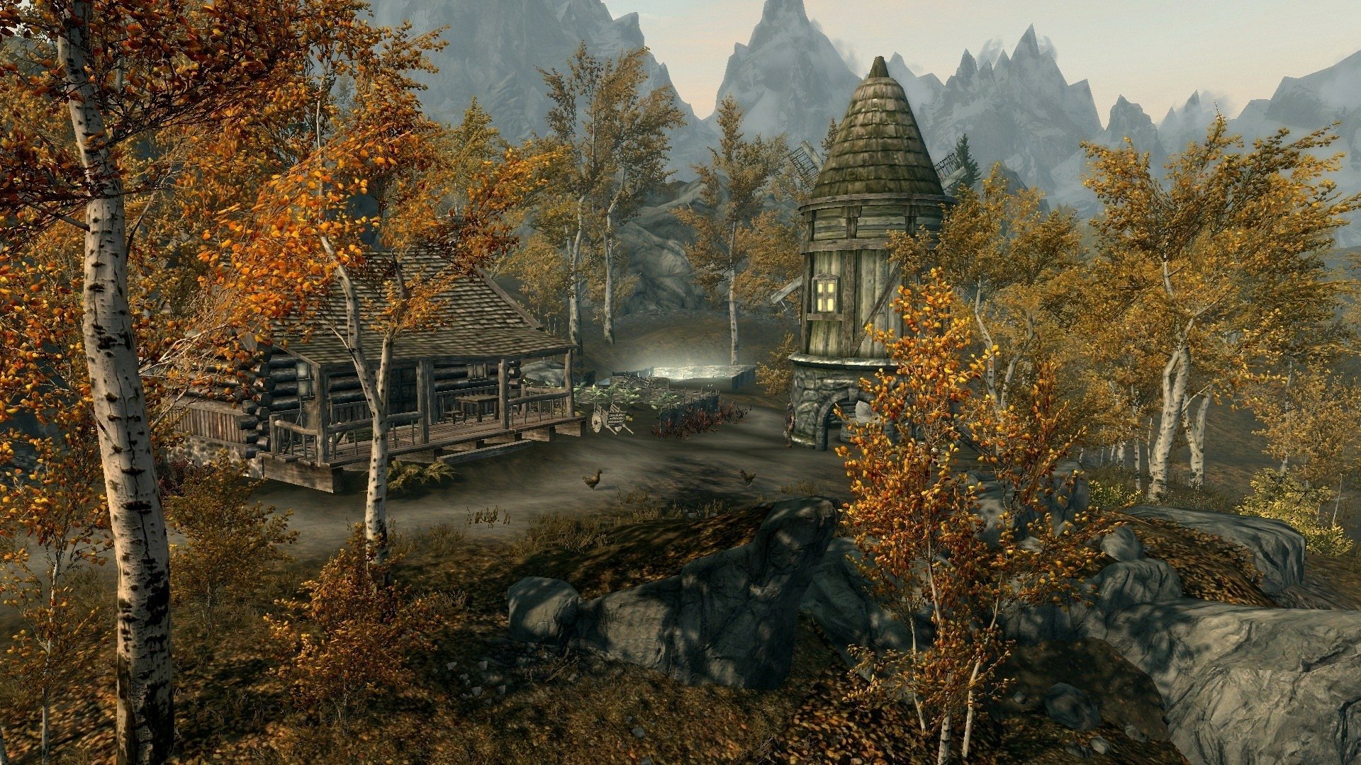 The Elder Scrolls V Skyrim Autumn Hold HD Wallpaper By Vergilius 