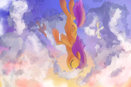 My Little Pony Scootaloo (My Little Pony) TV Show My Little Pony: Friendship Is Magic HD Desktop Wallpaper | Background Image