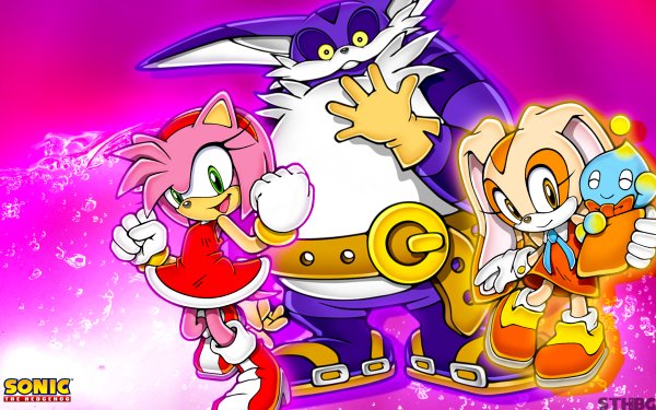 Video Game Sonic Heroes Sonic Amy Rose Cream the Rabbit Big the Cat Cheese the Chao HD Wallpaper | Background Image