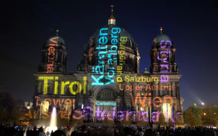 artistic Festival of Lights - Berlin HD Desktop Wallpaper | Background Image