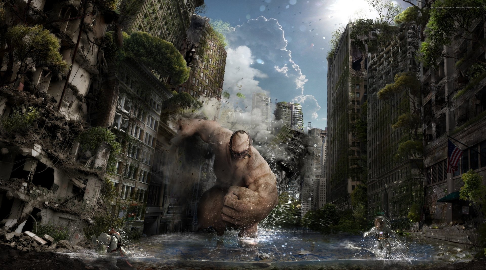 Overgrown Colossus — 2K Quad HD Fantasy Creature Wallpaper | 3300x1832 ...