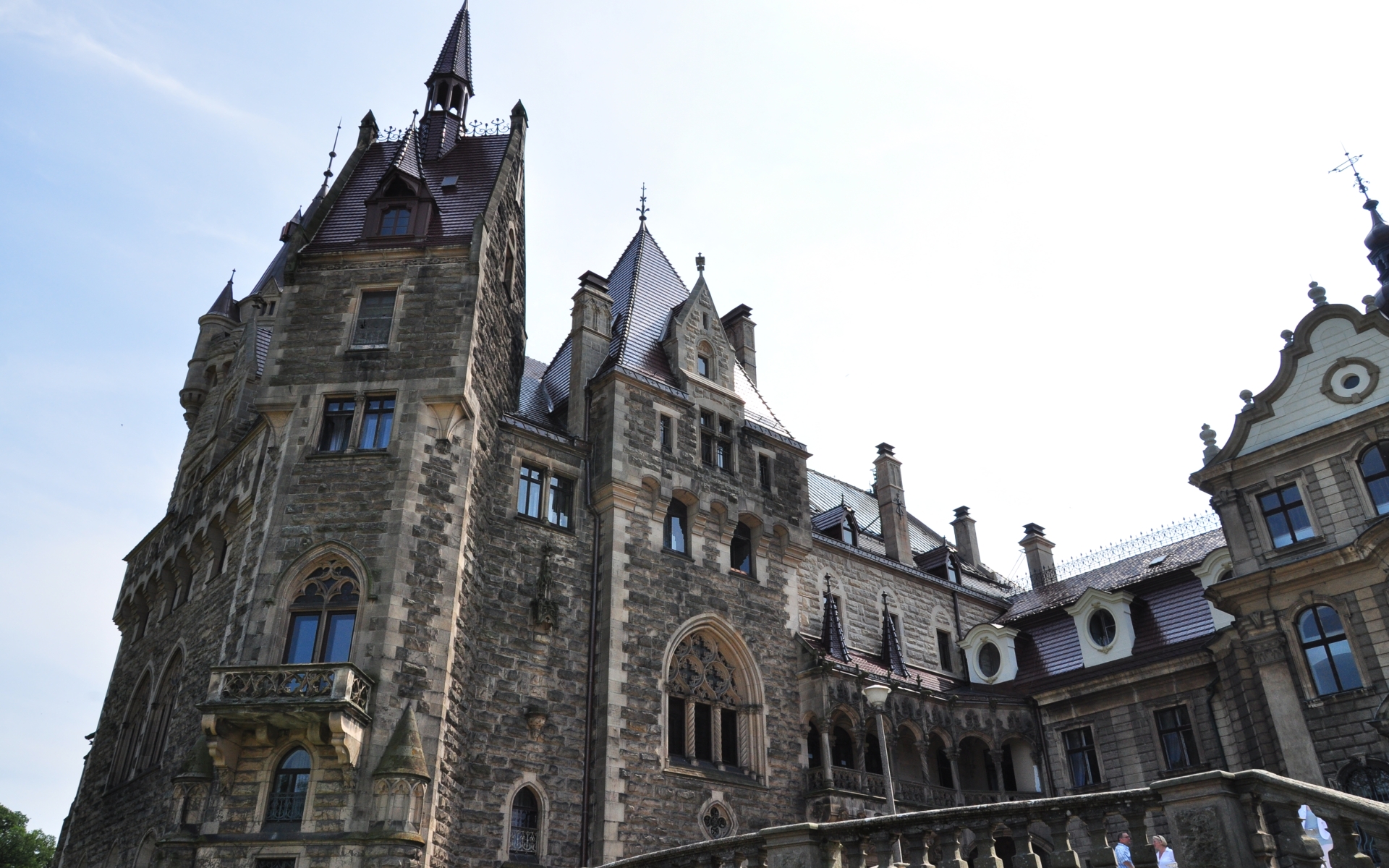 Moszna castle east wing