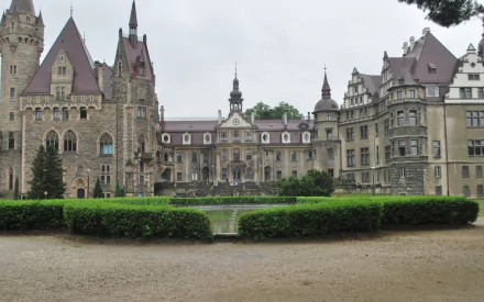 man made Moszna Castle HD Desktop Wallpaper | Background Image