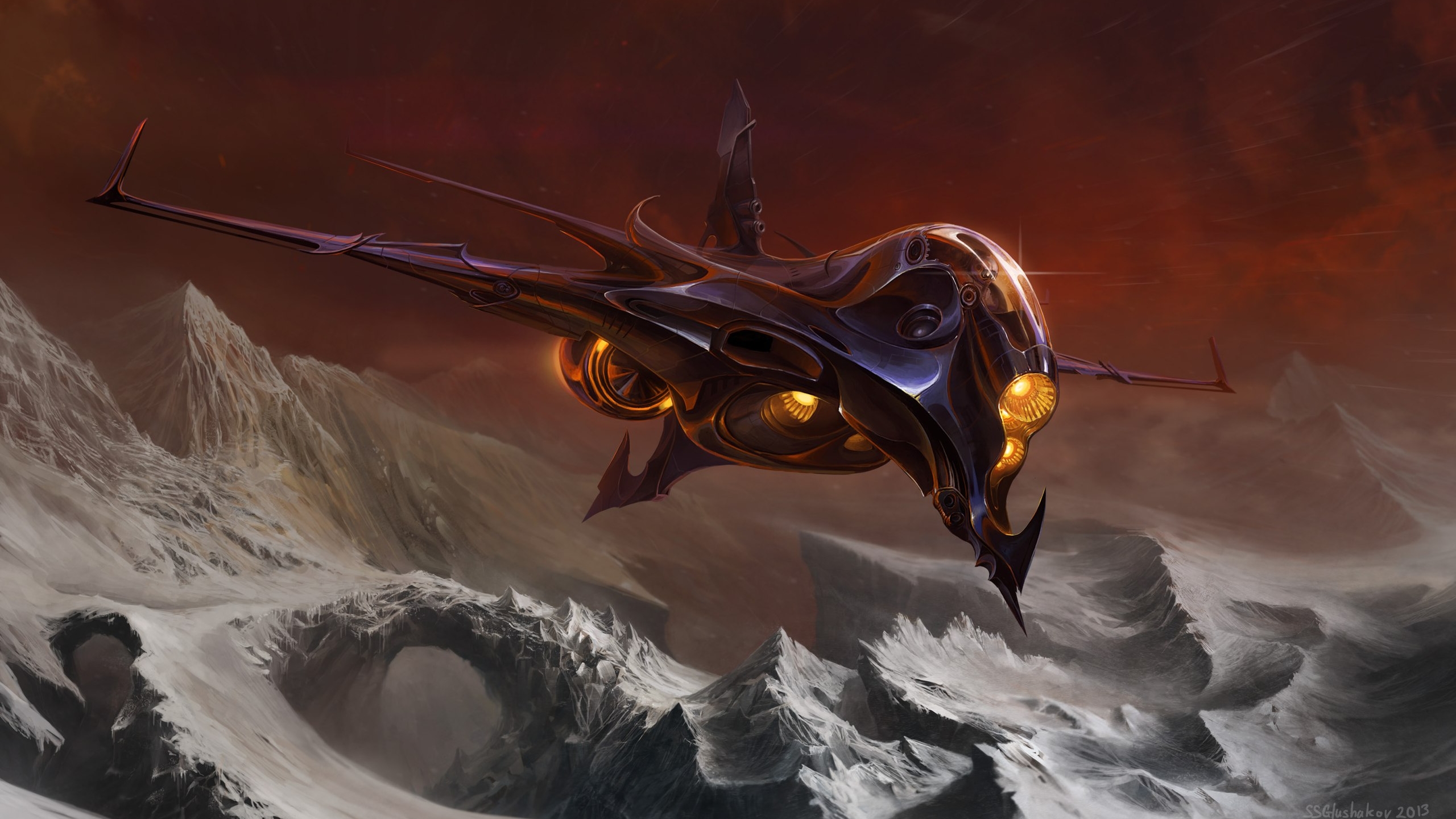 Download Sci Fi Spaceship HD Wallpaper