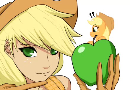 humanized Applejack (My Little Pony) TV Show My Little Pony: Friendship Is Magic HD Desktop Wallpaper | Background Image