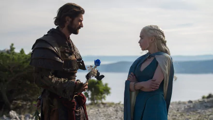 Michiel Huisman Daario Naharis Emilia Clarke Daenerys Targaryen TV Show Game Of Thrones HD Desktop Wallpaper | Background Image