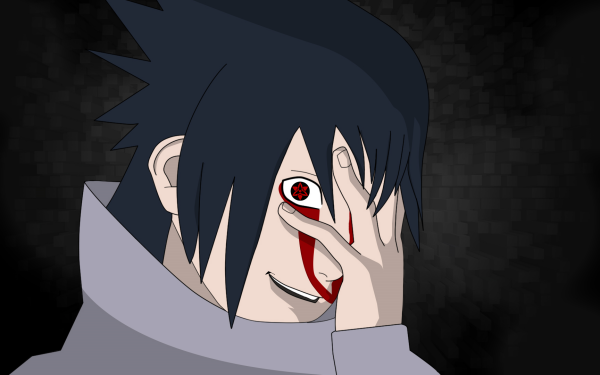 Anime Naruto Sasuke Uchiha Mangyekyou Sharingan Blood Cartoon HD Wallpaper | Background Image