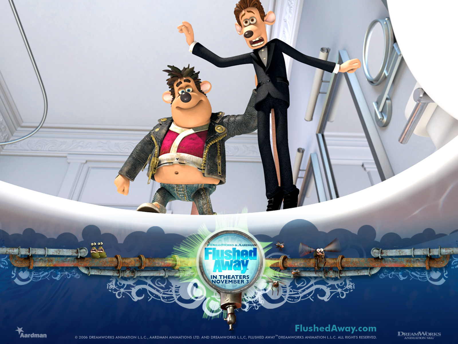 Download Movie Flushed Away Wallpaper Download Movie Flushed Away Wallpaper