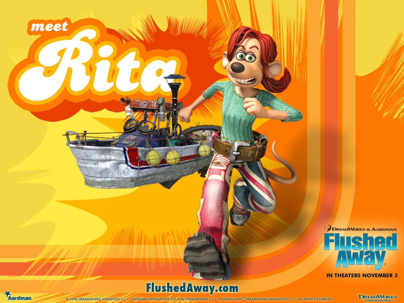 Download Movie Flushed Away Wallpaper
