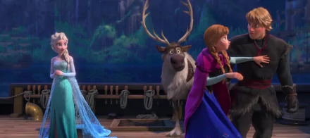 Kristoff (Frozen) Sven (Frozen) Anna (Frozen) Elsa (Frozen) Frozen (Movie) movie HD Desktop Wallpaper | Background Image