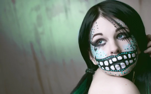 artistic sugar skull HD Desktop Wallpaper | Background Image